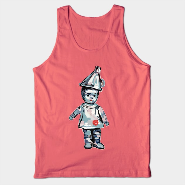 Cute little Tin Man from The Wizard of Oz Tank Top by Peaceful Pigments